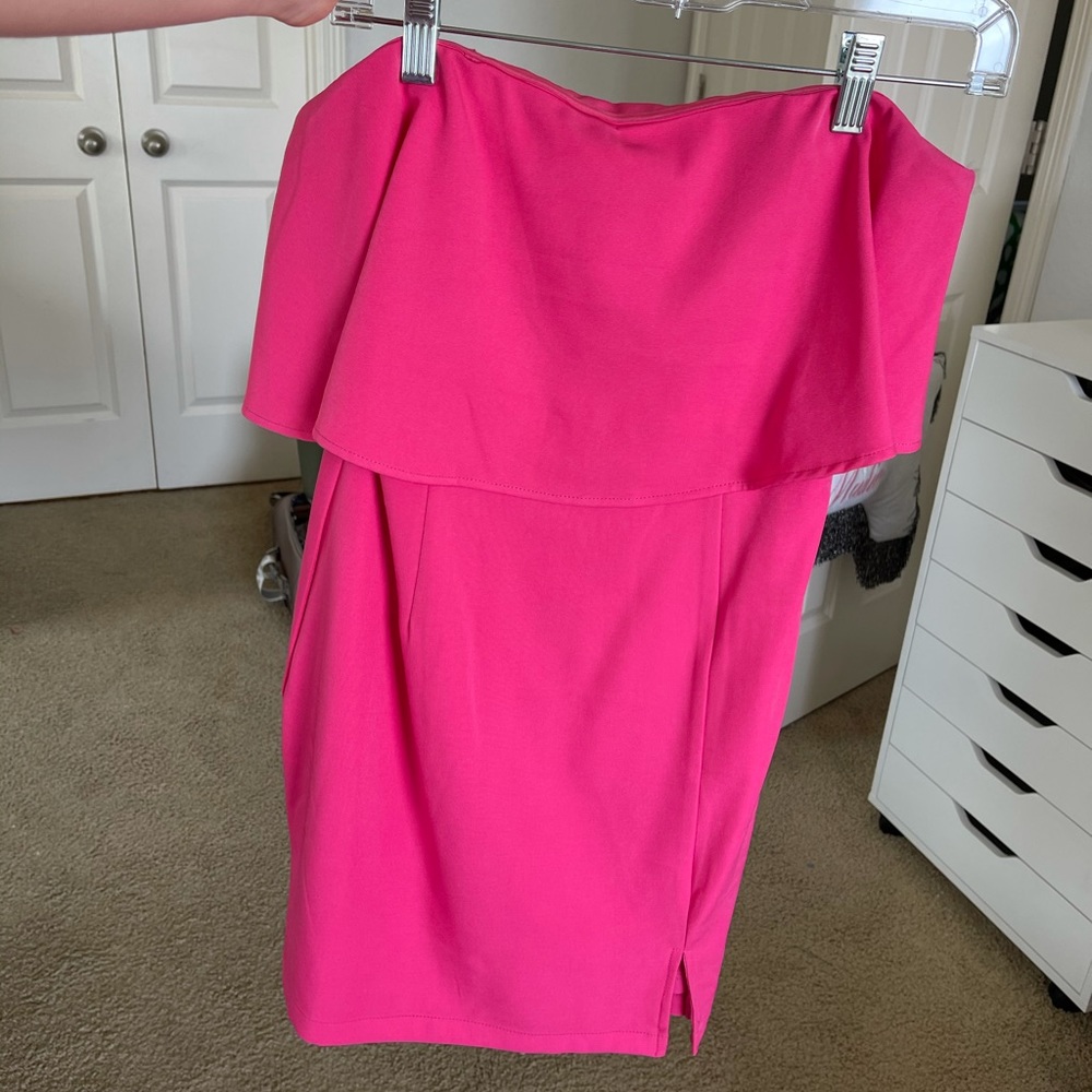 Lulus Pink Strapless Dress